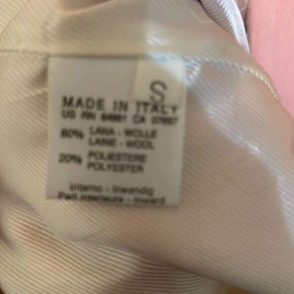 SISLEY 100% WOOL‎ PINK PEA COAT OVERSIZE SIZE S - Picture 7 of 8